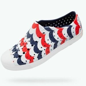 Native Shoes Jefferson Regatta Blue/Shell White/Arches Womens 5 Mens 3